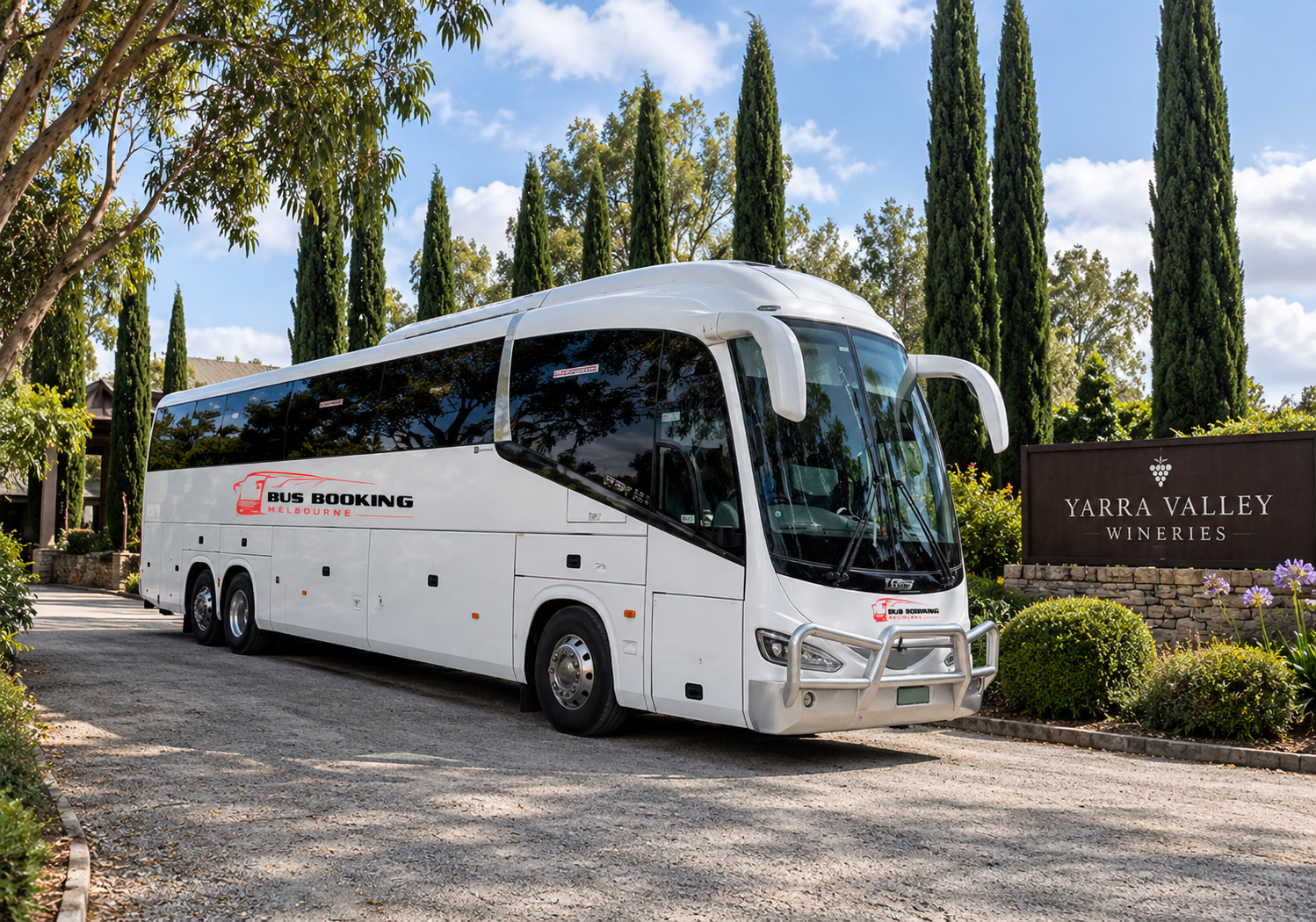Yarra Valley Winery Coach Arrival
